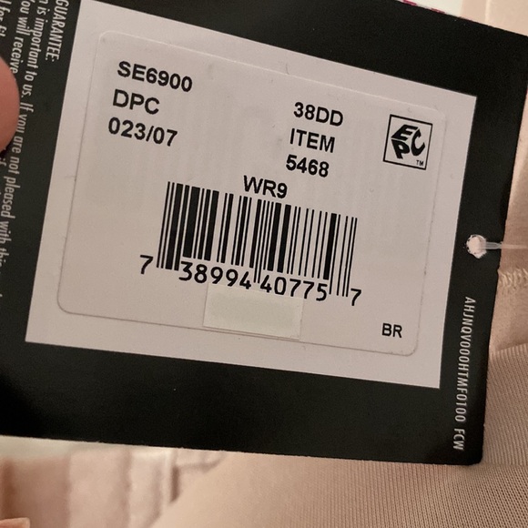 Maidenform Beige smooth finish Lightly Lined Underwire Bra 38DD 38E convertible - Picture 8 of 10